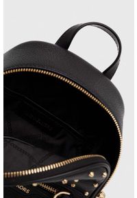 MICHAEL Michael Kors plecak skórzany damski kolor czarny mały z aplikacją. Kolor: czarny. Materiał: skóra. Wzór: aplikacja #6