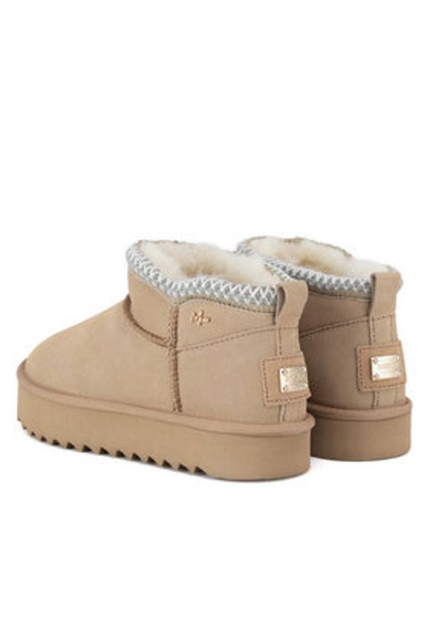 MEXX Śniegowce MICH2003843W Beżowy. Kolor: beżowy. Materiał: skóra, zamsz