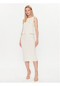 Vero Moda Spódnica ołówkowa 10297682 Beżowy Slim Fit. Kolor: beżowy. Materiał: wiskoza