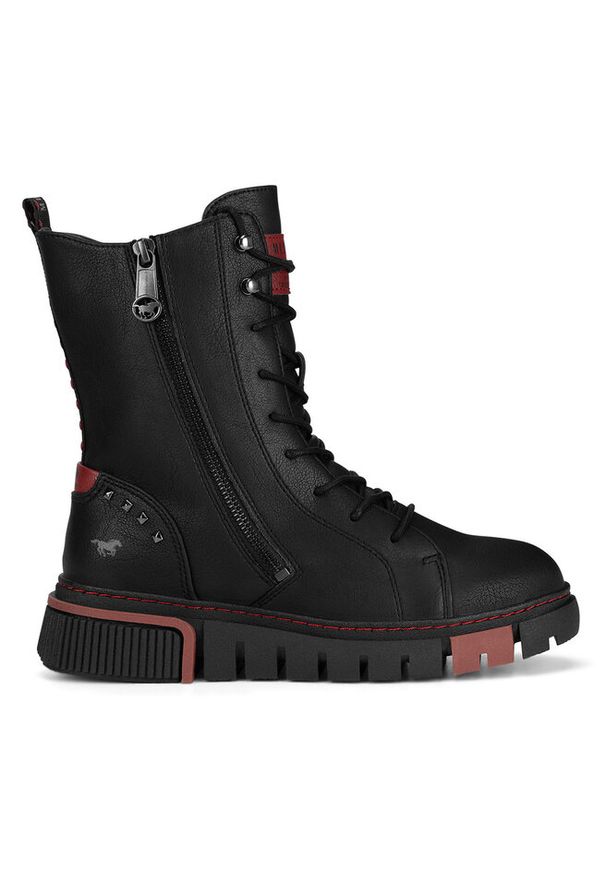 Trzewiki Mustang. Kolor: czarny