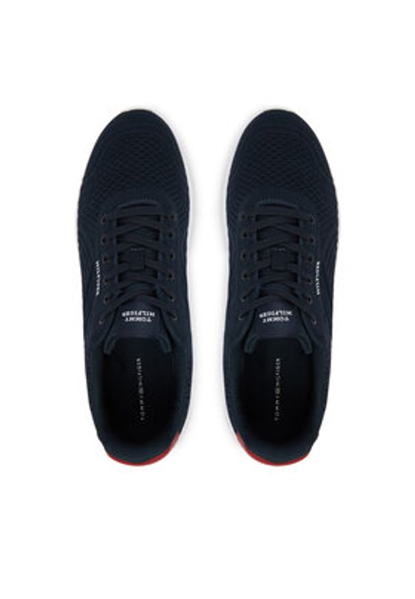 TOMMY HILFIGER - Tommy Hilfiger Sneakersy Lightweight Runner Mix FM0FM05755 Granatowy. Kolor: niebieski. Materiał: materiał