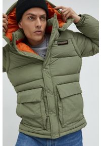 Napapijri kurtka męska kolor zielony zimowa. Okazja: na co dzień. Kolor: zielony. Materiał: materiał. Sezon: zima. Styl: casual #5