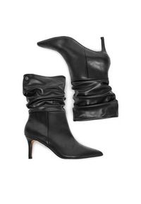 Nine West Botki CEO-SAMIRA-01 Czarny. Kolor: czarny. Materiał: materiał #8