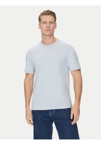 Calvin Klein T-Shirt K10K112749 Błękitny Comfort Fit. Kolor: niebieski. Materiał: bawełna