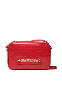 Love Moschino - LOVE MOSCHINO Torebka JC4431PP0FKS0500 Czerwony. Kolor: czerwony. Materiał: skórzane