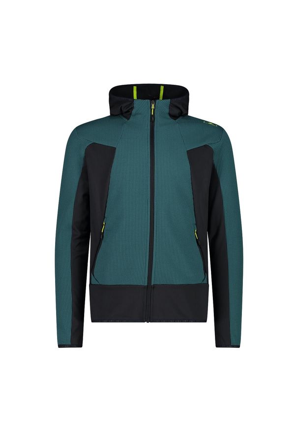 Bluza męska turystyczna CMP 35G6567. Kolor: zielony. Styl: sportowy. Sport: turystyka piesza
