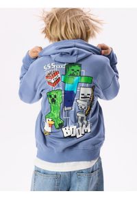 Reserved - Bluza Minecraft - granatowy. Kolor: niebieski. Materiał: bawełna, dzianina #1
