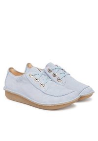 Clarks Półbuty Funny Dream 26186661 Błękitny. Kolor: niebieski. Materiał: skóra, zamsz #4