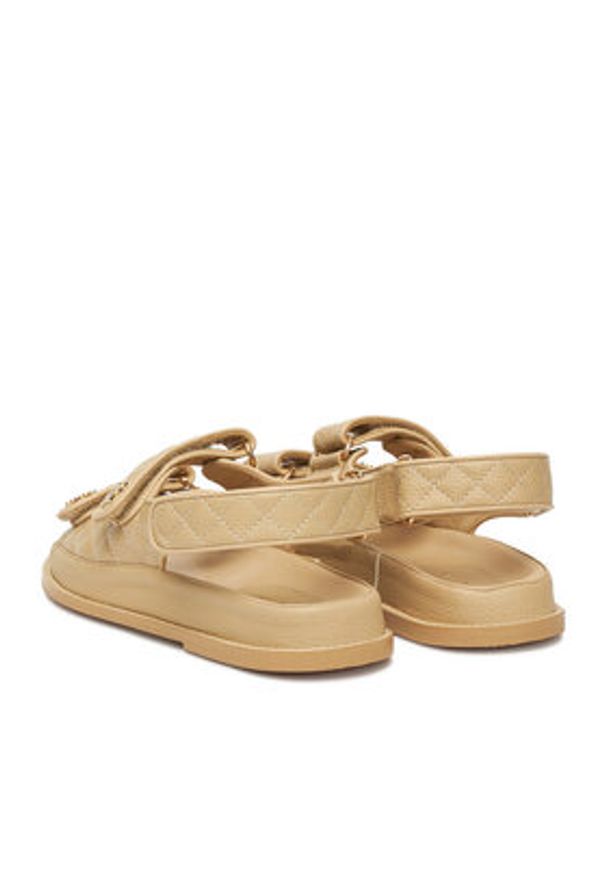 Nine West Sandały V1557-703-1 Beżowy. Kolor: beżowy. Materiał: skóra