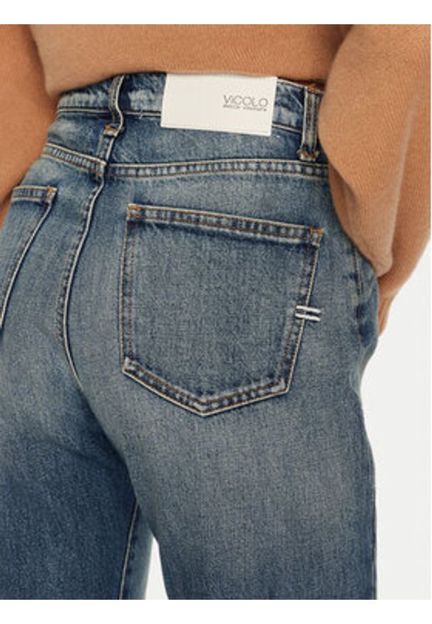 ViCOLO Jeansy DS0103 Niebieski Straight Leg. Kolor: niebieski