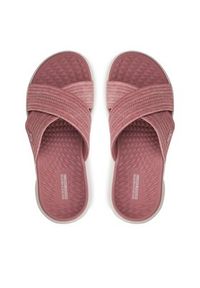 skechers - Skechers Klapki Go Walk Flex Sandal-Impressed 141420/MVE Fioletowy. Kolor: fioletowy #5