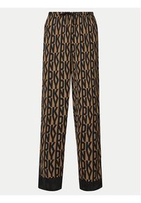 DKNY Piżama YI90017 Brązowy Regular Fit. Kolor: brązowy. Materiał: syntetyk #7