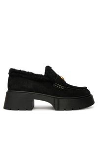 Coach Loafersy CCH84 Czarny. Kolor: czarny. Materiał: zamsz, skóra