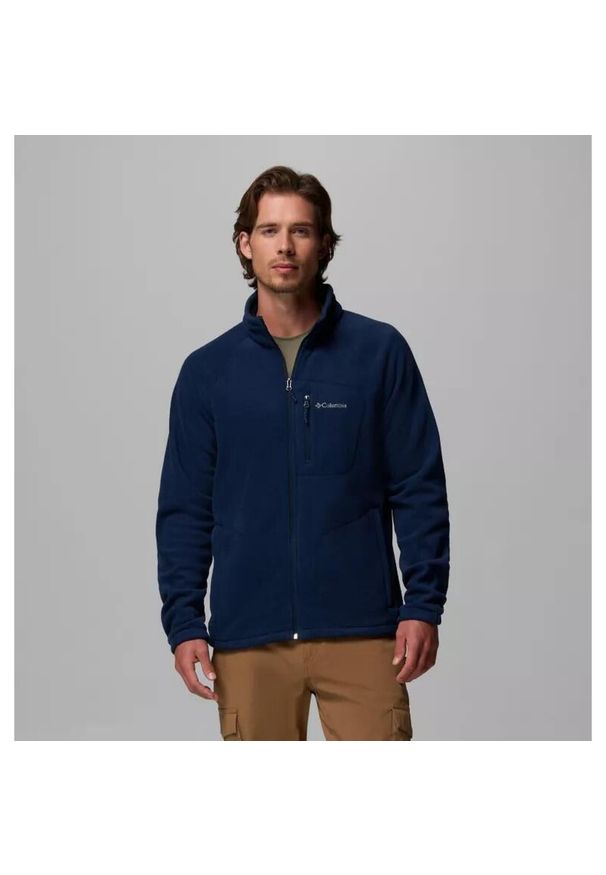 columbia - Bluza sportowa męska Columbia Fast Trek II Full Zip Fleece. Kolor: niebieski. Materiał: poliester, polar. Sport: turystyka piesza