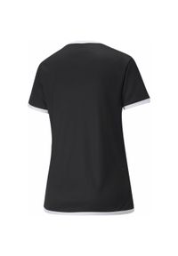 Puma - Damska koszulka piłkarska teamLIGA PUMA Black White. Kolor: biały, wielokolorowy, czarny. Sport: piłka nożna