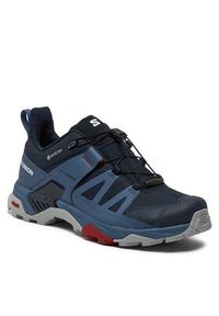 salomon - Salomon Sneakersy X Ultra 4 GORE-TEX L47376500 Granatowy. Kolor: niebieski. Materiał: materiał, mesh. Technologia: Gore-Tex