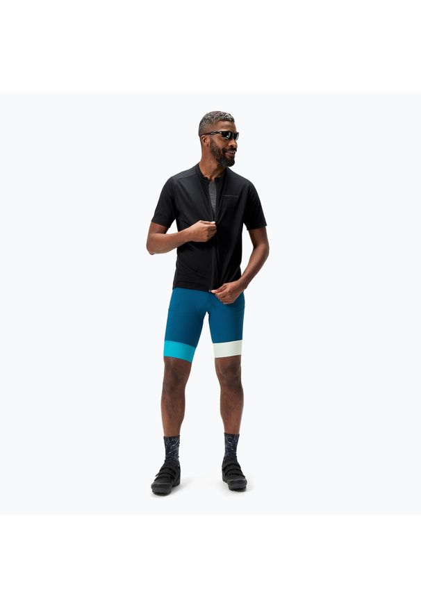 ENDURA - Koszulka rowerowa męska Endura Loop Zipped. Kolor: czarny. Sport: kolarstwo