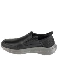 skechers - Buty sportowe Sneakersy męskie, Slip-Ins: Slade. Kolor: czarny. Sport: turystyka piesza