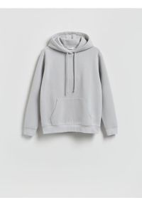 Reserved - Bluza z kapturem - jasnoszary. Typ kołnierza: kaptur. Kolor: szary. Materiał: bawełna, dzianina #1