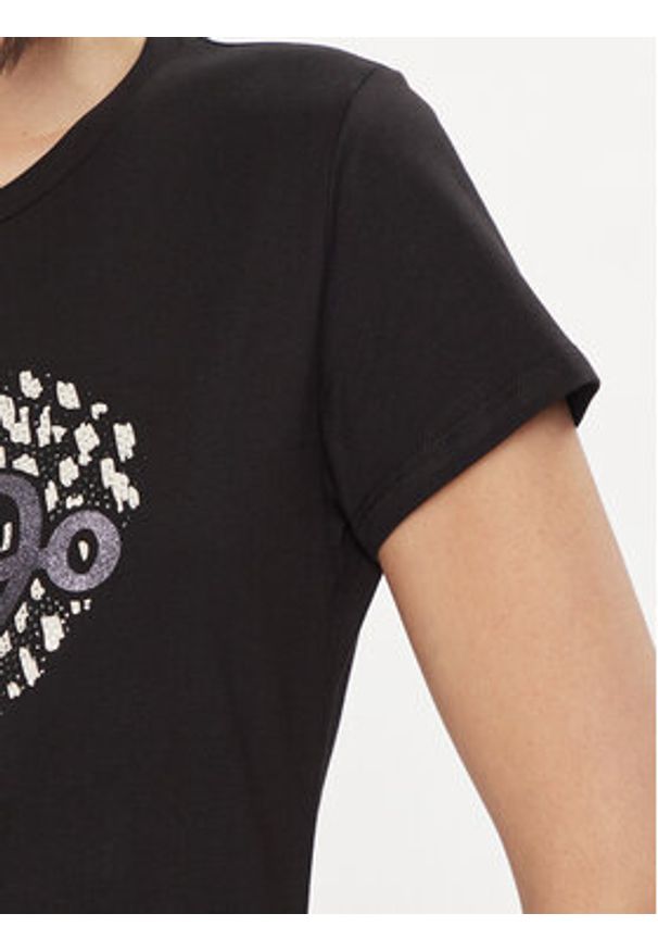 Liu Jo T-Shirt WA4108 JS923 Czarny Regular Fit. Kolor: czarny. Materiał: bawełna