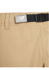 New Balance Szorty materiałowe MS01500 Beżowy Athletic Fit. Kolor: beżowy. Materiał: bawełna