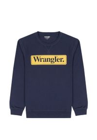 Wrangler - WRANGLER SEASONAL CREW MĘSKA BLUZA BEZ KAPTURA NIEROZPINANA NAVY W6F3I3114. Typ kołnierza: bez kaptura #5