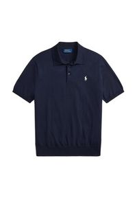 Polo Ralph Lauren Polo 710980682001 Granatowy Regular Fit. Typ kołnierza: polo. Kolor: niebieski. Materiał: bawełna #5