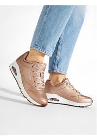 skechers - Skechers Sneakersy Rose Bold 73691/RSGD Różowy. Kolor: różowy. Materiał: skóra #4