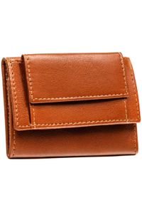 4U CAVALDI - Mały, cienki portfel męski ze skóry naturalnej w brązowym kolorze 4U Cavaldi 1404-BL. Kolor: brązowy. Materiał: skóra #1