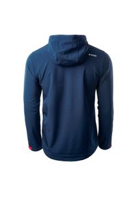 Hi-tec - Kurtka Softshell Męska Caen. Kolor: czerwony, niebieski, wielokolorowy. Materiał: softshell