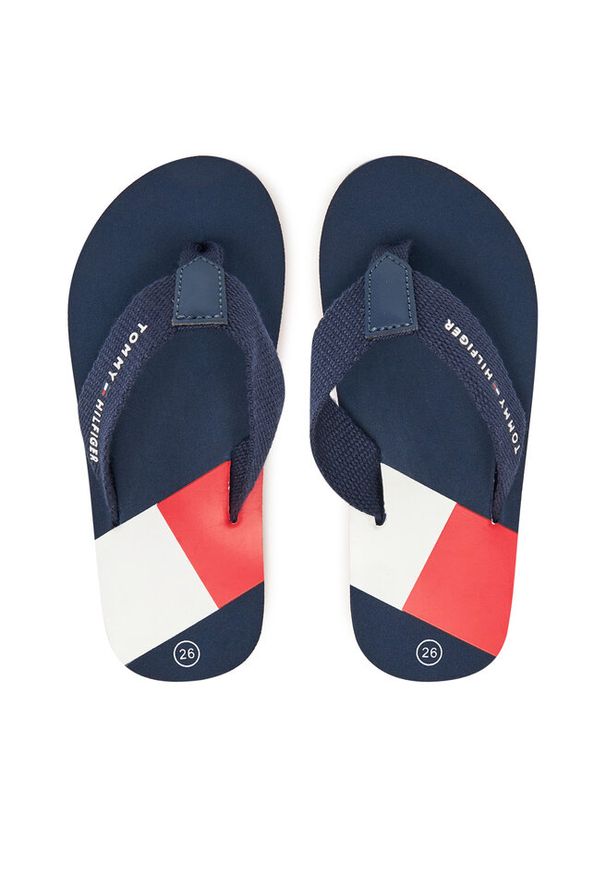 TOMMY HILFIGER - Japonki Tommy Hilfiger. Kolor: niebieski
