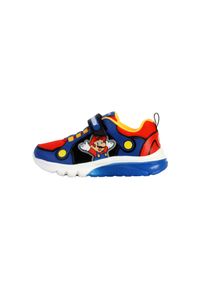 Buty dziecięce Geox Ciberdron. Kolor: czerwony, wielokolorowy, niebieski