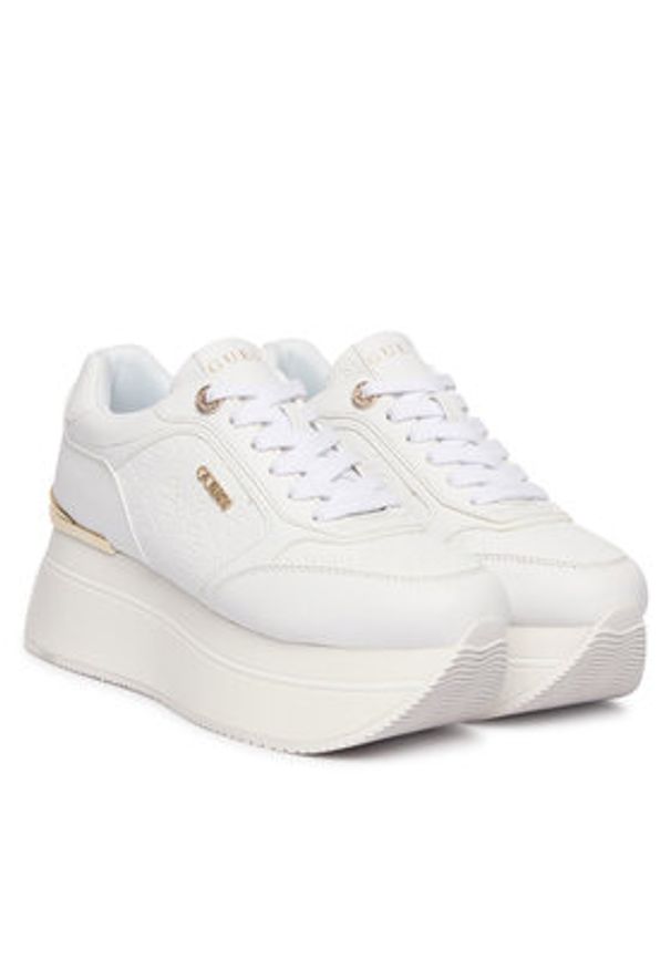 Guess Sneakersy 180262 Biały. Kolor: biały. Materiał: skóra