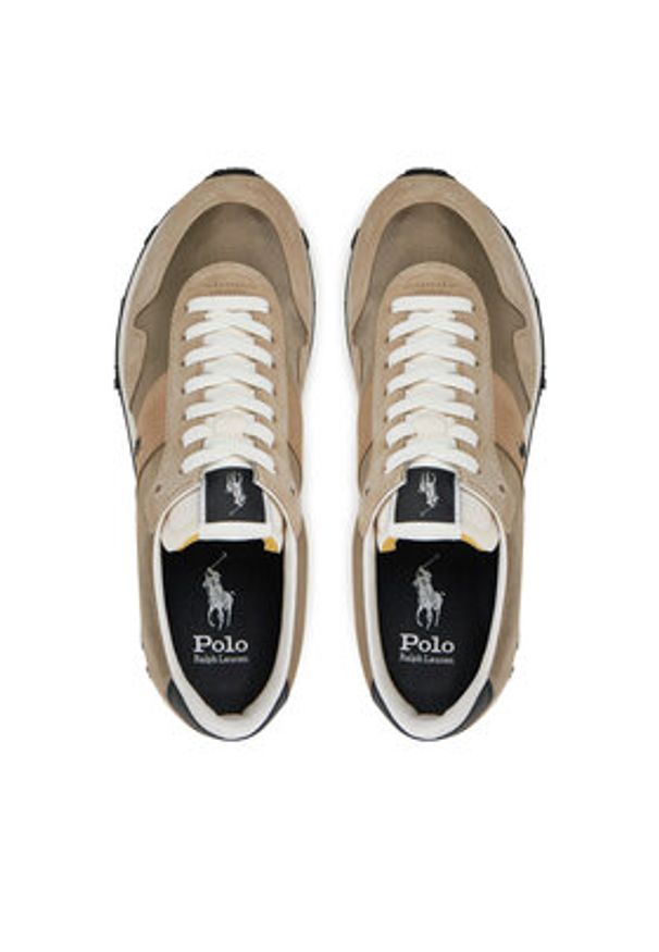 Polo Ralph Lauren Sneakersy PRL Trail 125 809960987003 Brązowy. Kolor: brązowy. Materiał: skóra, zamsz