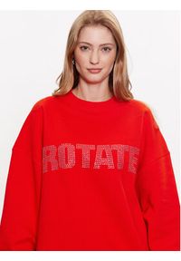 ROTATE Bluza Irisa 7001871030 Czerwony Regular Fit. Kolor: czerwony. Materiał: bawełna