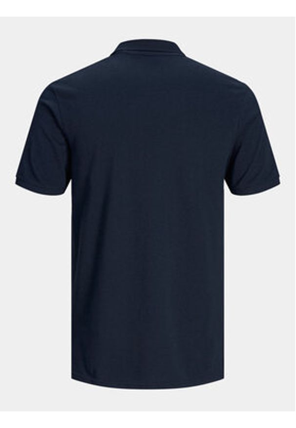 Jack & Jones - Jack&Jones Polo Basic 12136516 Granatowy Slim Fit. Typ kołnierza: polo. Kolor: niebieski. Materiał: bawełna