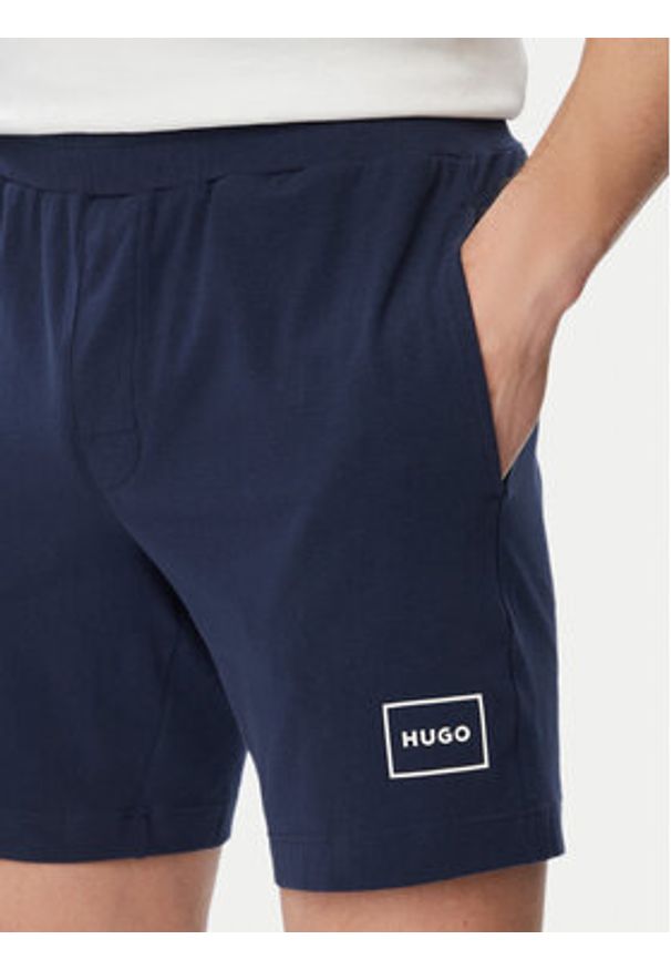 Hugo - HUGO Szorty sportowe Laze 50525247 Granatowy Regular Fit. Kolor: niebieski. Materiał: bawełna. Styl: sportowy