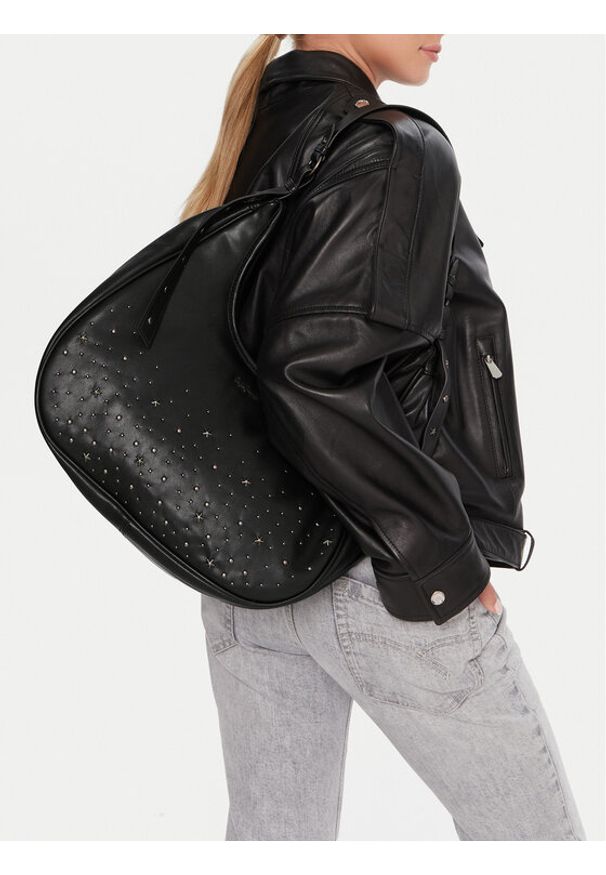 Pepe Jeans Torebka Nadia Cluster PL0300014 Czarny. Kolor: czarny. Materiał: skórzane