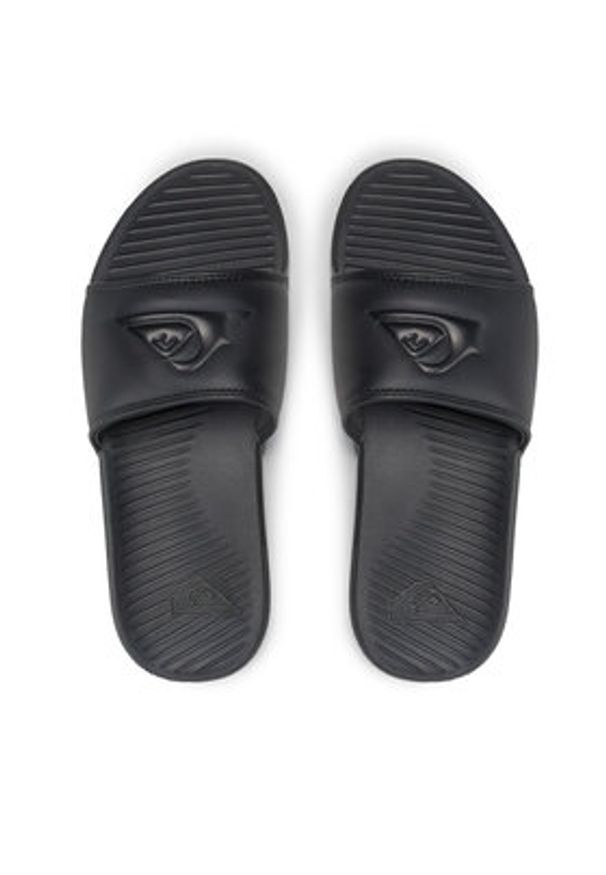 Quiksilver Klapki AQYL100956 Czarny. Kolor: czarny. Materiał: skóra