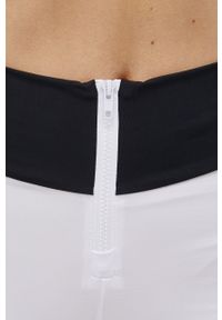 LABELLAMAFIA - LaBellaMafia legginsy treningowe Essentials damskie kolor biały z nadrukiem. Stan: podwyższony. Kolor: biały. Długość: krótkie. Wzór: nadruk #3