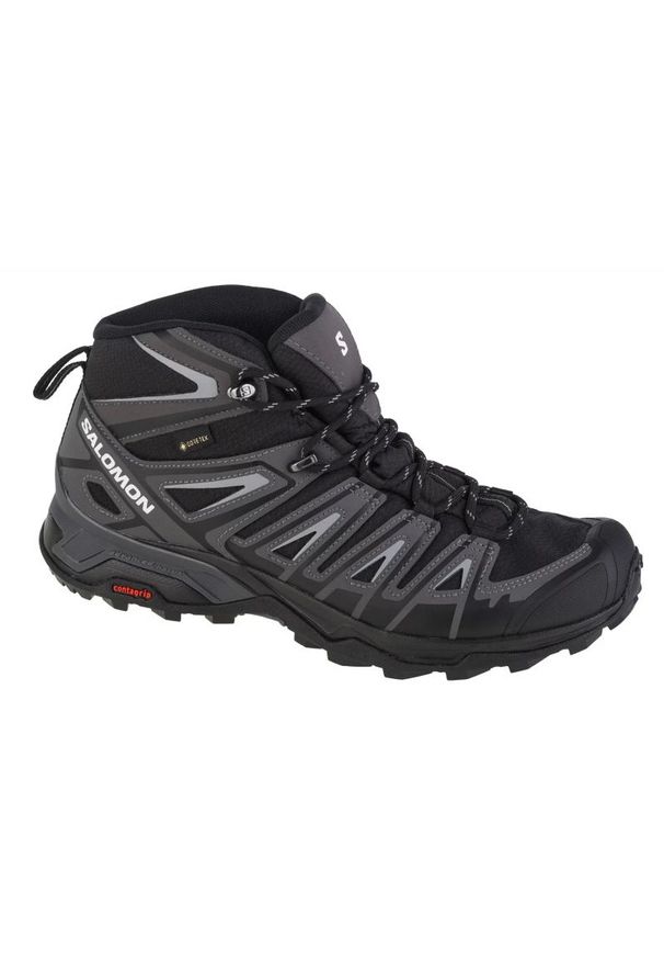 salomon - Buty Salomon X Ultra Pioneer Mid Gtx M 471703 czarne. Kolor: czarny. Materiał: syntetyk. Szerokość cholewki: normalna. Technologia: Gore-Tex. Sport: turystyka piesza