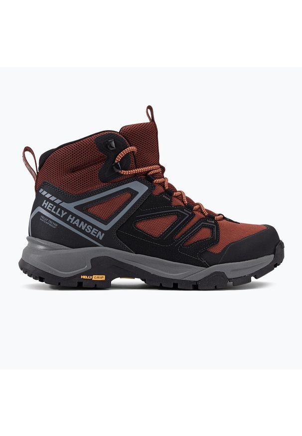 Buty trekkingowe męskie Helly Hansen Stalheim HT. Wysokość cholewki: za kostkę. Zapięcie: sznurówki. Kolor: brązowy. Materiał: materiał, syntetyk, tkanina. Szerokość cholewki: normalna