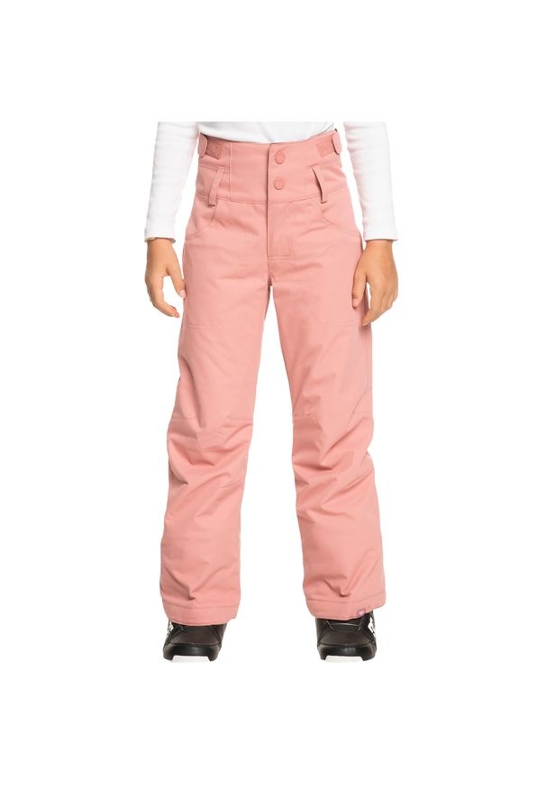Roxy - Spodnie snowboardowe dziecięce ROXY Diversion Girl. Kolor: różowy. Sezon: zima. Sport: snowboard