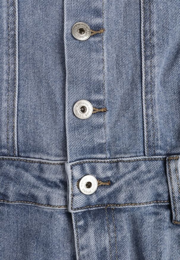 Renee - Niebieski Bawełniany Kombinezon Jeansowy z Prostymi Nogawkami na Ramiączkach Naslwen. Kolor: niebieski. Materiał: bawełna, jeans. Długość rękawa: na ramiączkach