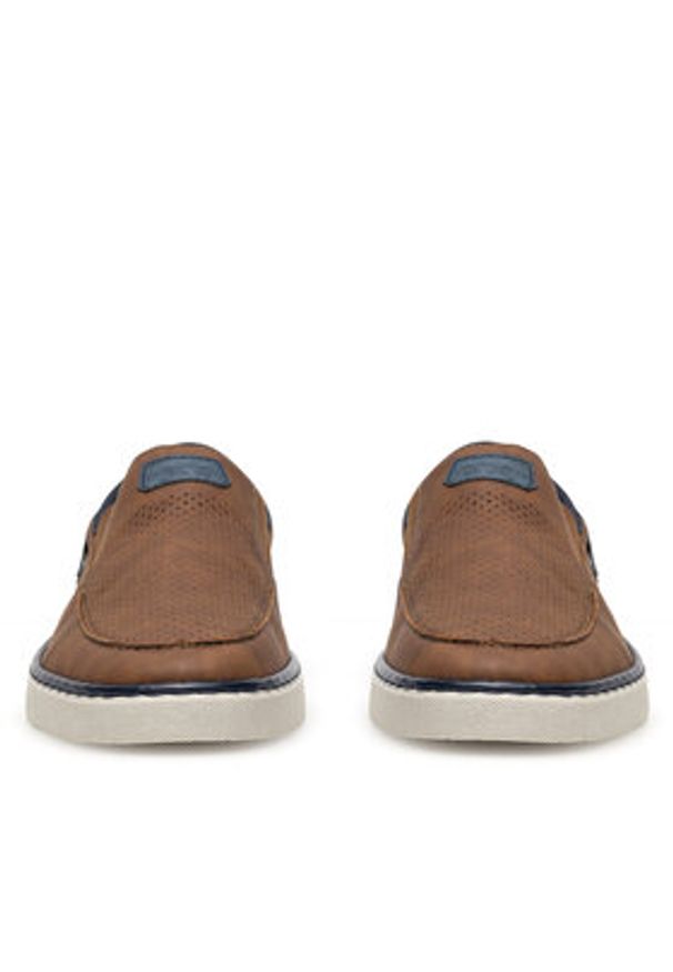 Rieker Półbuty B2264-24 Brązowy. Kolor: brązowy. Materiał: syntetyk