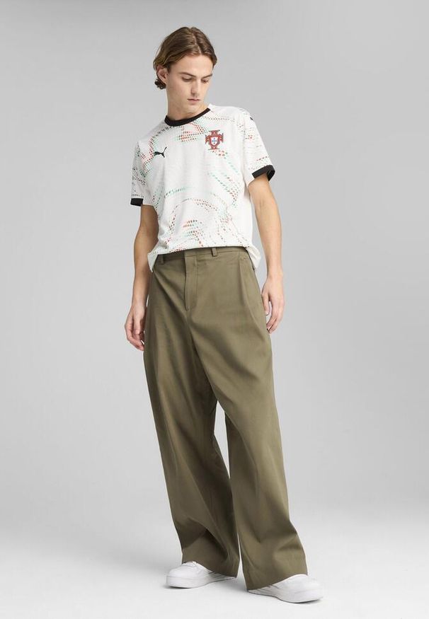 Puma - Męska koszulka wyjazdowa Portugalia 2025 PUMA White Black. Kolor: biały, wielokolorowy, czarny