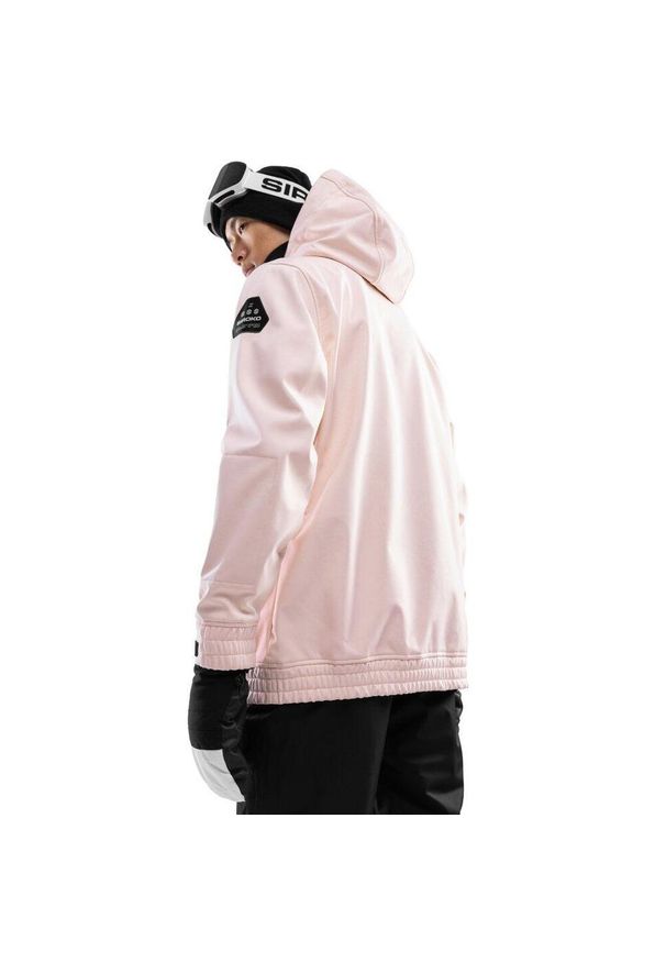 SIROKO - Męska kurtka snowboardowa Sporty zimowe Siroko W3 Arlberg. Kolor: różowy. Materiał: materiał, softshell. Sezon: zima. Sport: snowboard