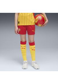 Puma - Młodzieżowe szorty RC Lens 25/26 PUMA Red Black. Kolor: czerwony, wielokolorowy, czarny. Materiał: tkanina. Sport: piłka nożna