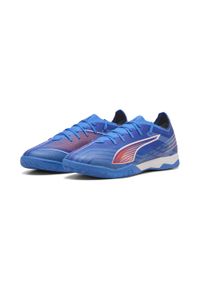 Puma - Halowe buty piłkarskie unisex ULTRA 6 MATCH PUMA Ultra Blue White Glowing Red. Kolor: czerwony, niebieski, wielokolorowy, biały. Szerokość cholewki: normalna. Sport: piłka nożna