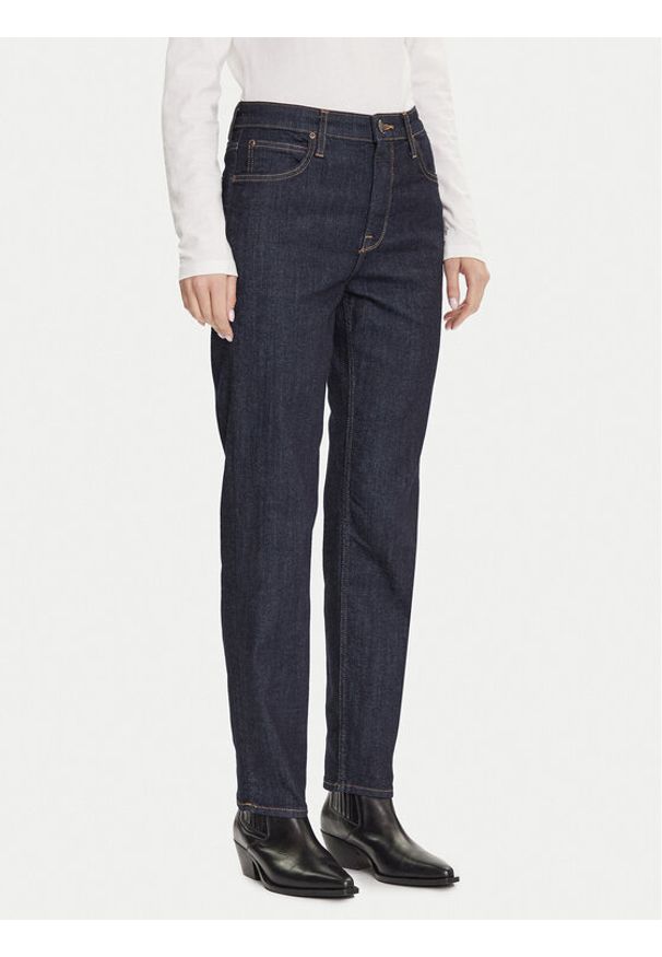 Lee Jeansy Carol 112372650 Granatowy Straight Fit. Kolor: niebieski